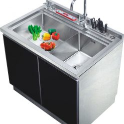Tủ inox có bồn rửa di động